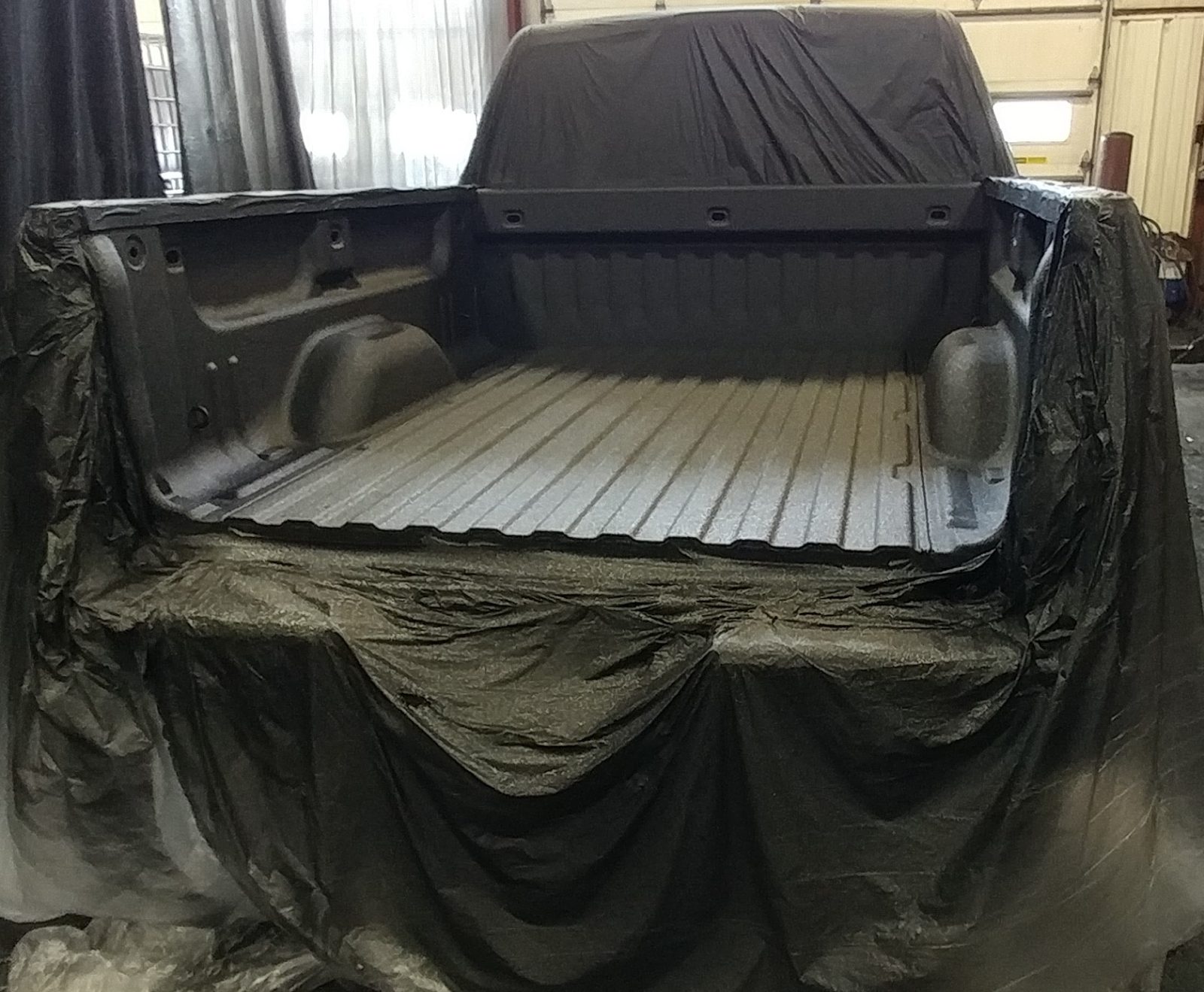In-line spray application of DuraPlate MP